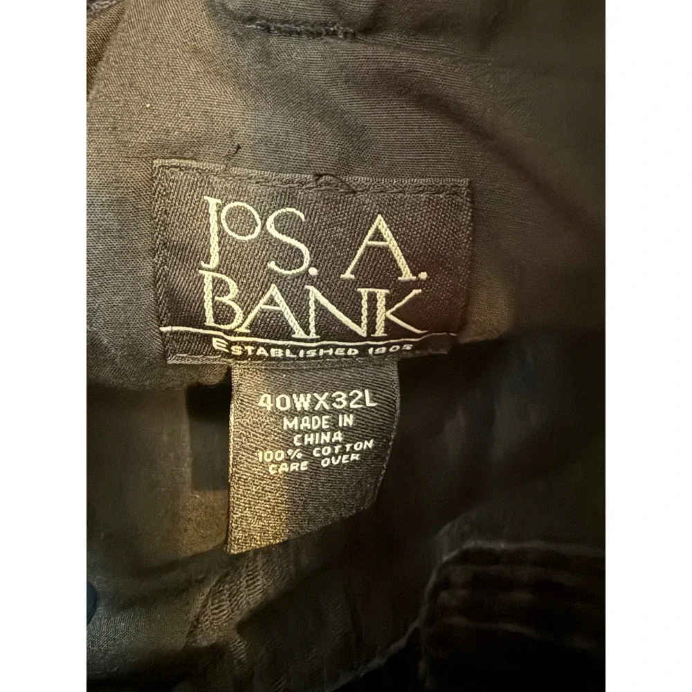 Jos. A. Bank Corduroy Pants 40x32 Navy Blue Straight Leg Cotton 1452-01080